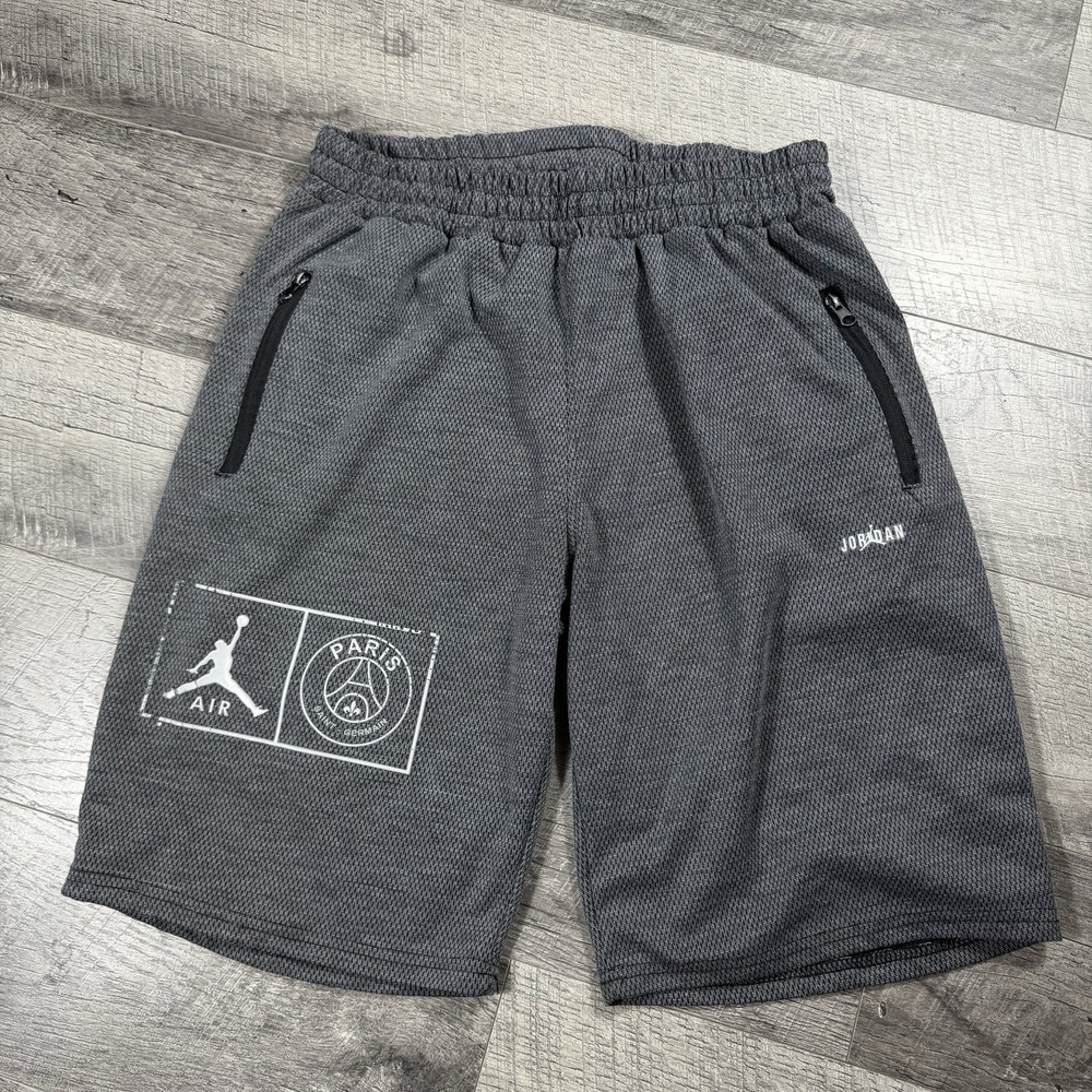Air Jordan Nike Paris Saint Germain Shorts XL Diamond Black Mesh PSG USA Made
